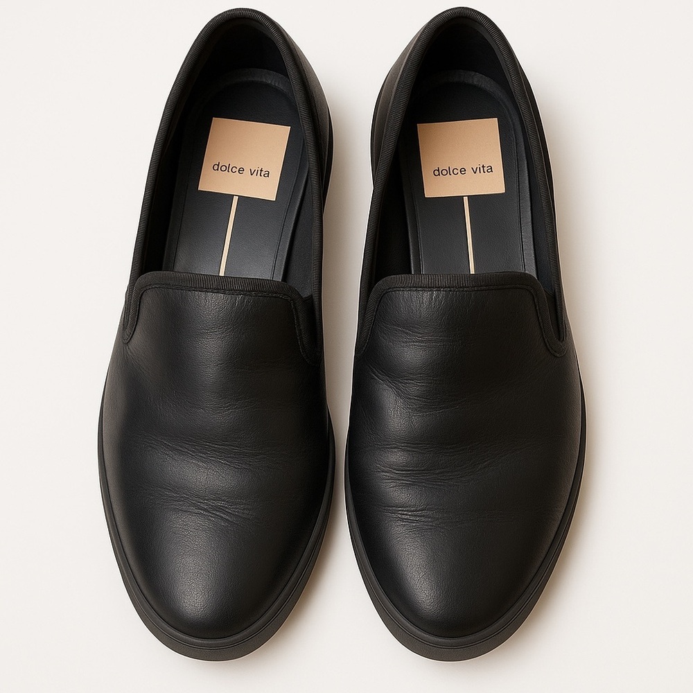 Dolce Vita Leather Loafers Size 8, Runs Large for 8.5 Shoe Size - Picture 2 of 6